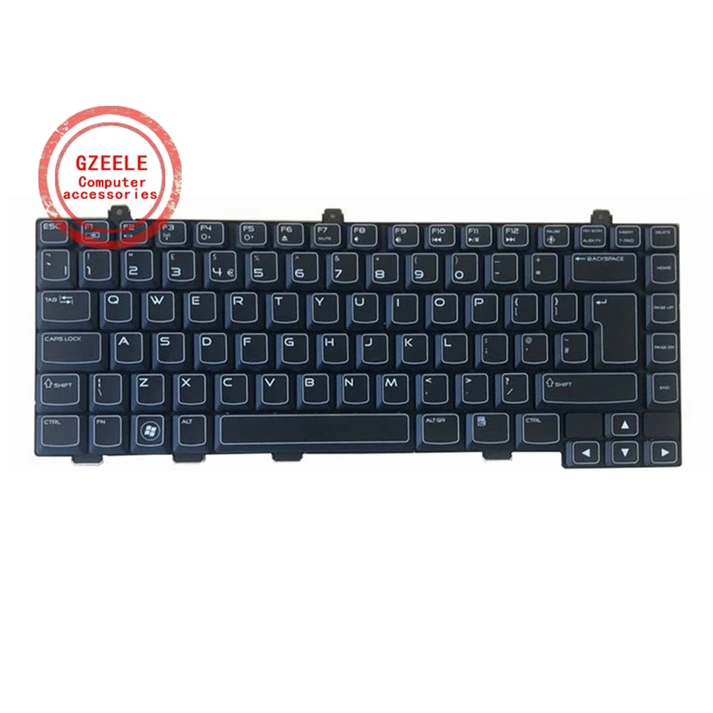 Новинка для DELL Alienware M14X R2 R1 PK130ML1A00 NSK-AKV01 0VPP86 клавиатура с подсветкой | Компьютеры и