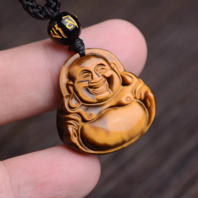 

Explosive Natural Tiger Eye Good Luck Pendant Tiger Eye Pendant Buddhist Ornaments Chinese Style Necklace Buddhism Lucky Pendant
