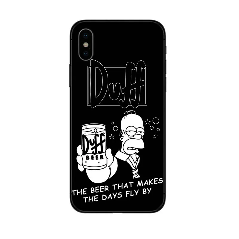 GYKZ смешной Homer J. Simpson Черный силиконовый чехол для телефона для iPhone 7 11 Pro XS MAX XR X 8 6 6s Plus 5 мультяшная Мягкая матовая задняя крышка - Цвет: Style 4