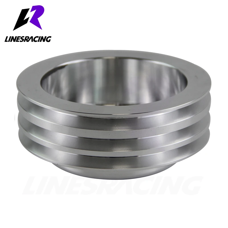 Подходит для небольших BlockChevy живые обои Алюминий 3 паз шкив коленчатого вала