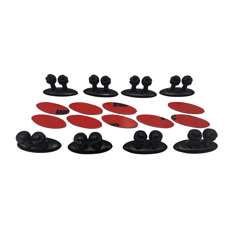 8 шт./лот автомобильный зажим для провода держатель кабеля органайзер