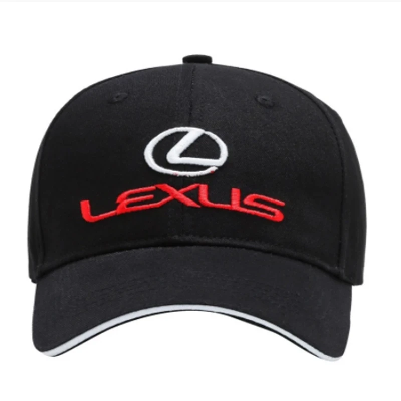 

Unisex Cotton Car logo performance Baseball Cap hat Black White for Lexus Trucker Cap Snapback Baseball Hat
