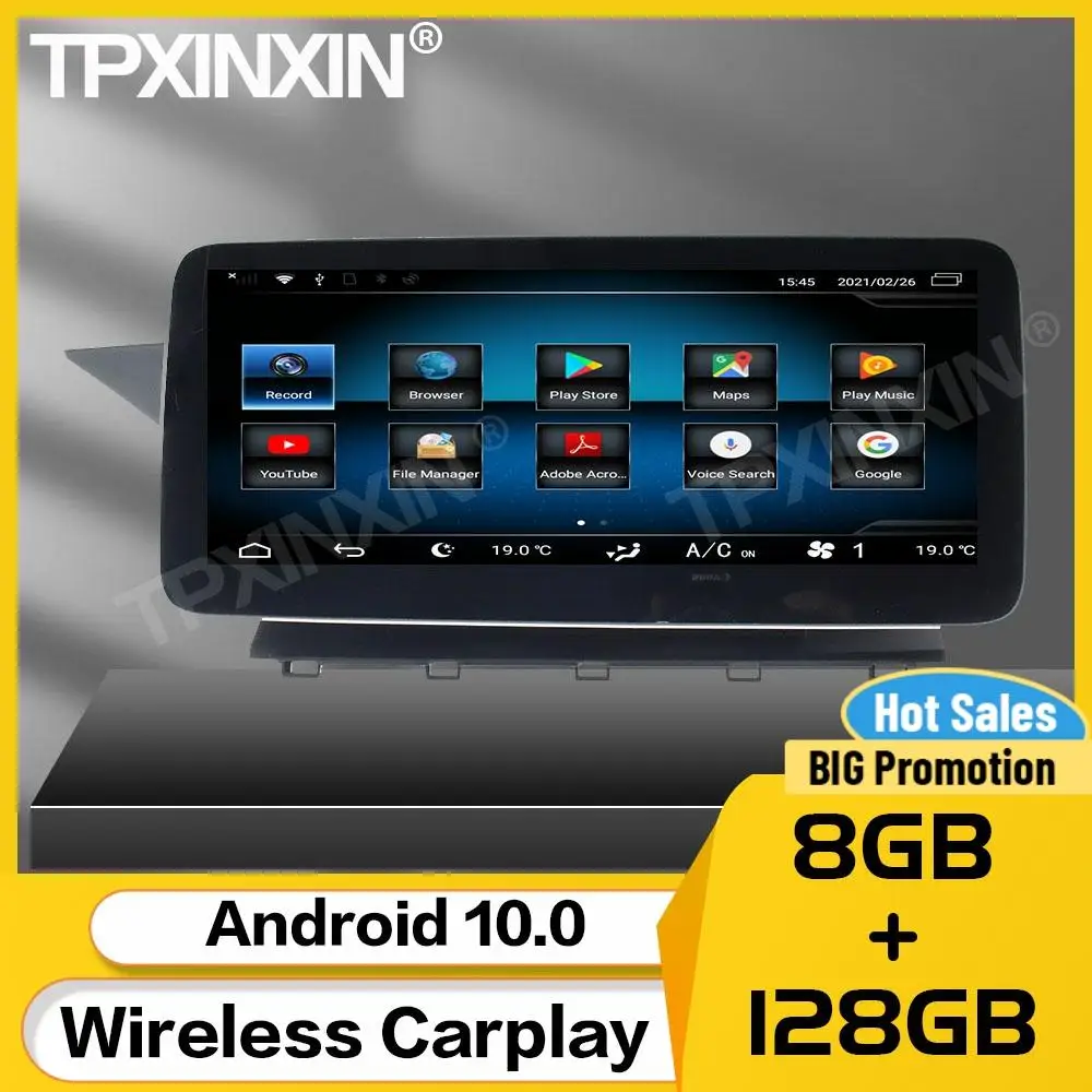 

8+128G Car Stereo Receiver Android 10 For Mercedes Benz GLK X204 2008 2009 2010 2011 2012 NTG 4.0 2013 2014 NTG 4.5 BT Head Unit