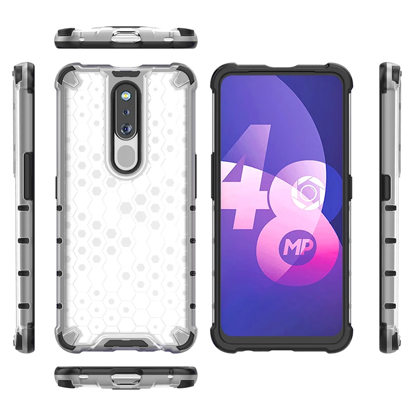 Гибридный защитный противоударный чехол для OPPO A9 A9X A7X F9 F11 Pro Reno 2 Realme 5 Q прочный