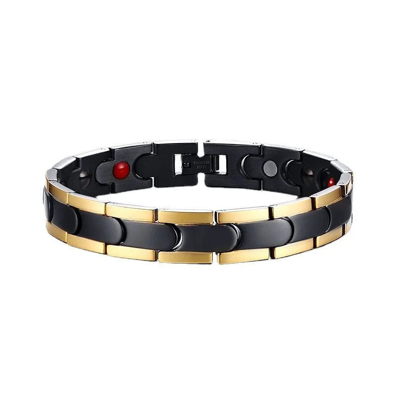 

ARADOO Magnetic Bracelet Holiday Gift Stainless Steel Bracelet Men's Bracelet Metal Bracelet Clasp Bracelet For Bracelet
