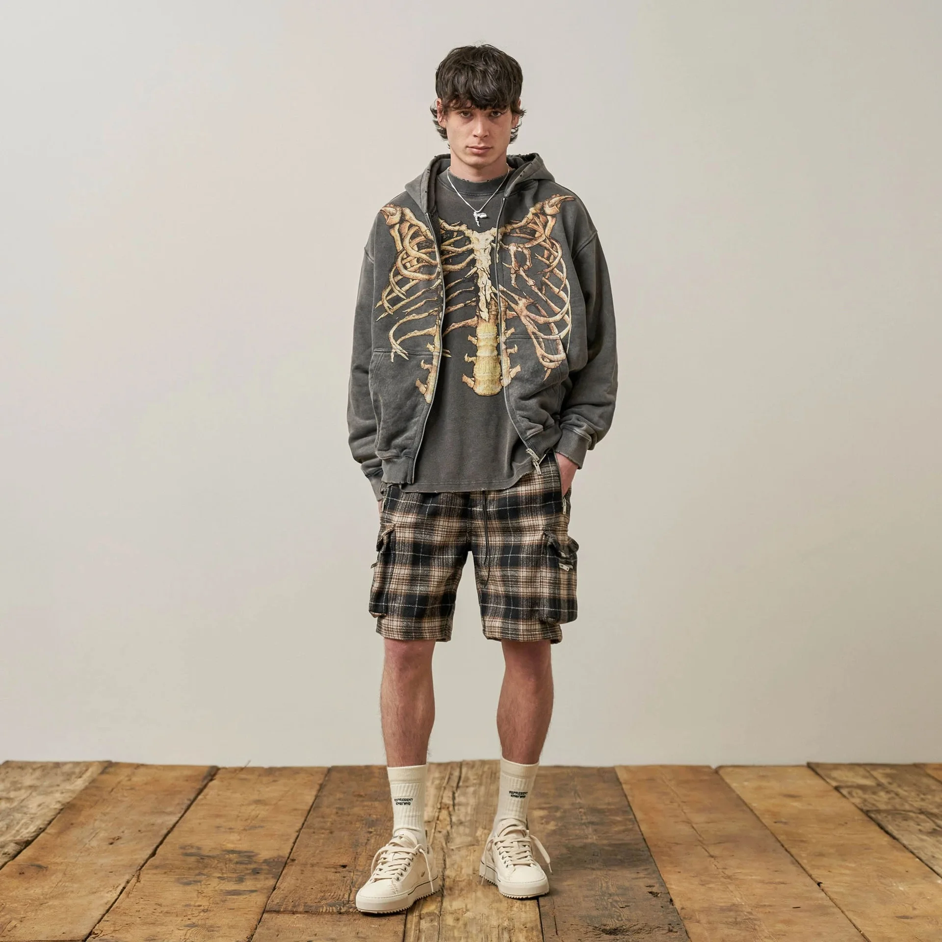 Винтажная толстовка с капюшоном Мужская/Женская 1:1 | Мужская одежда