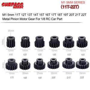 Металлическая Шестерня SURPASS HOBBY, 1 шт., M1 5 мм 11T 12T 13T 14T 15T 16T 17T 18T 19T 20T 21T 22T, для 18 автомобильный двигатель RC