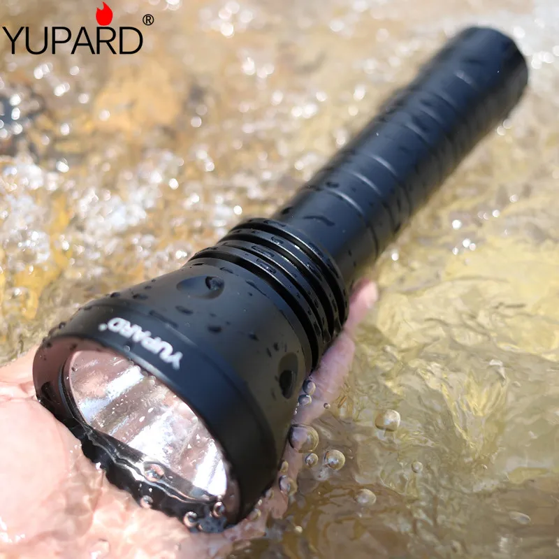 Barato YUPARD-linterna De Buceo De Alta Potencia XHP70 LED, IPx8 Resistente Al Agua, Linterna De Buceo De 5000LM, 3 Modos