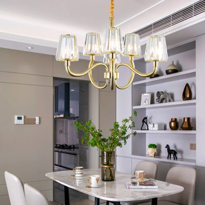 Реальный полный Медь Люстра для Спальня обеденный Гостиная современный