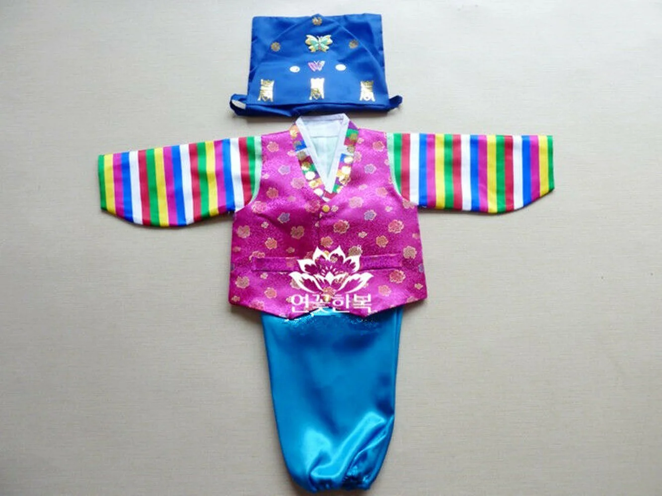 Корейский Традиционный ханбок для маленьких мальчиков день рождения корейский