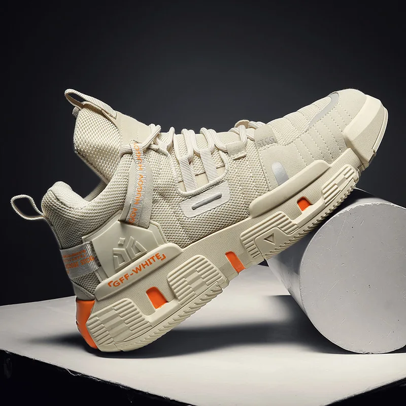 

Foreign Trade High-top Sports Shoes 2021 Autumn And Winter New Old Shoes Men's Breathable Increase Mesh Casual Men's Shoes