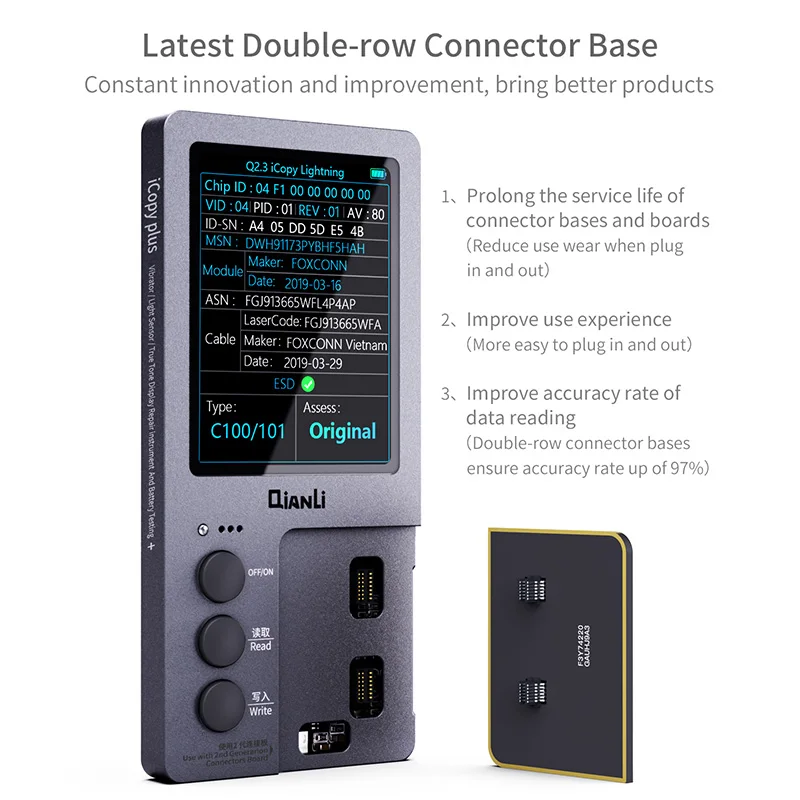 ICopy Plus 2 1 Для iPhone ЖК экран чувствительность EEPROM Фоточувствительный вибратор