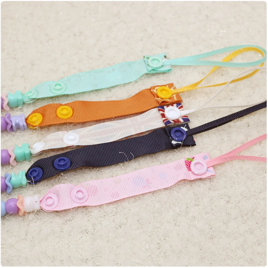 

1PC Baby Pacifier Clip Chain Personalized Name Dummy Holder for Nipples Clips Silicone Teething Beads Baby Birthday Shower Gift