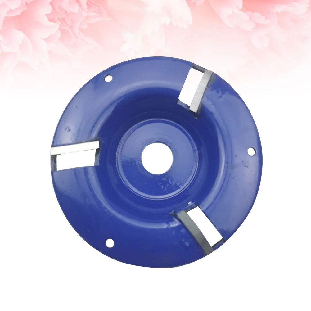100mm Three-tooth Arc Grinder Disc Wood Carving Woodworking Root Milling Cutter for 16mm Aperture Angle (Blue) | Инструменты