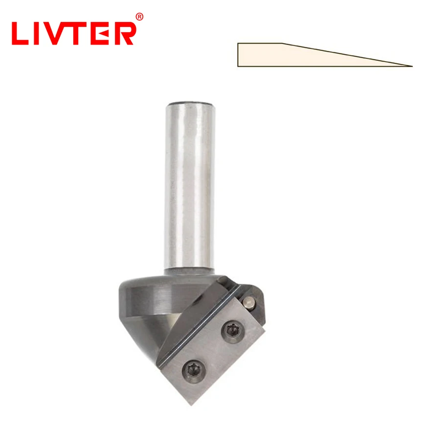 

LIVTER CNC V Grooving router cutter 10degree with Disposable Carbide insert for rebating grooving and sizing PDF Woods