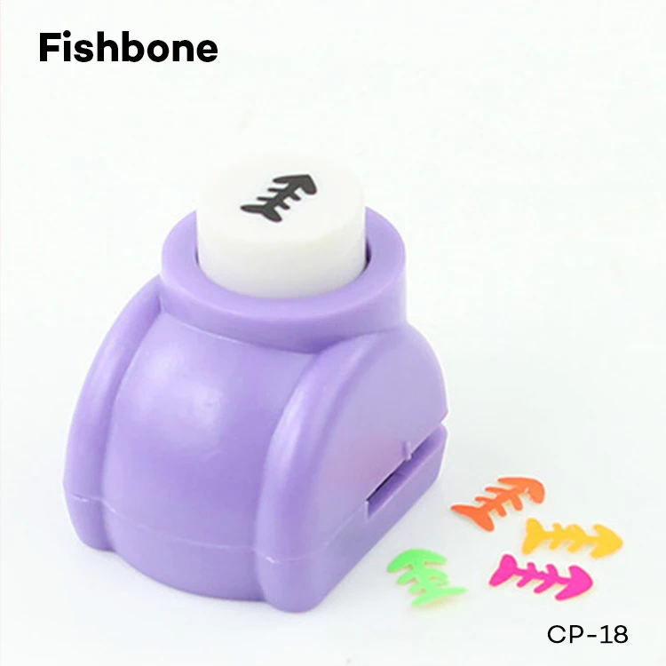 Fishbone 1 шт. Мини поделки для скрапбукинга ручной работы дырокол для открыток для поделок подарочная карта бумажный Дырокол CL-1203 - Цвет: Fishbone