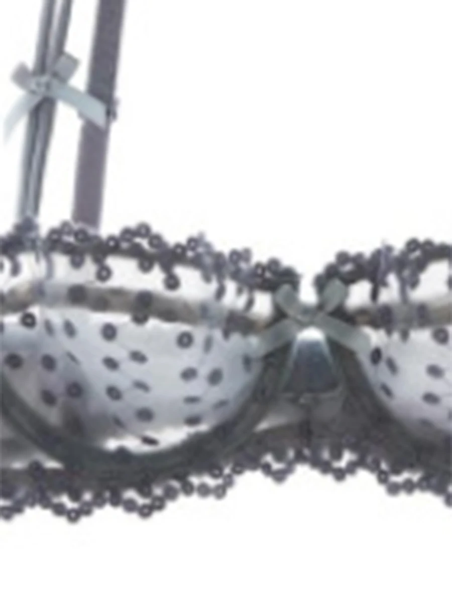 

Sale Sexy Underwear Sets Ladies Breathable Bralette With Underpants Polka Dot Sheer Mesh Lingeries Set Women Invisible Bras