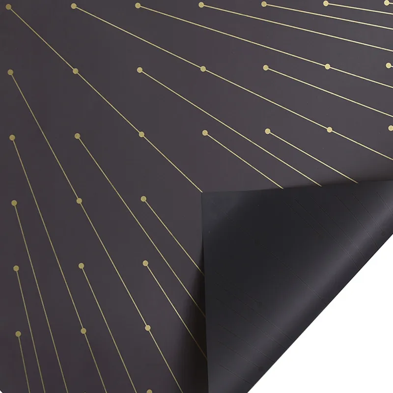 20pcs Waterproof Flower Wrapping Paper Gold Wire Bouquet Decor Gift Wrap Florist Supplies DIY Packing Scrapbook Material | Дом и сад