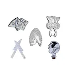 Креативные эмалированные булавки в рубчик, бант, ребристая клетка, настроение, нож оригами, химическая лампочка, брошь, скелет, череп, значок, булавки для лацканов, ювелирные изделия в стиле панк