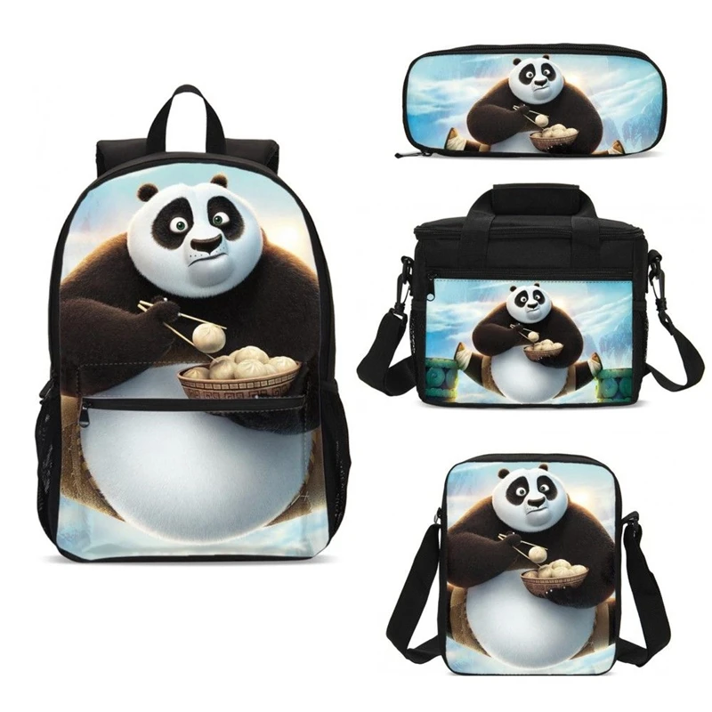 Рюкзак для мальчиков и девочек 4 шт./компл./набор портфолио школы милый мультфильм