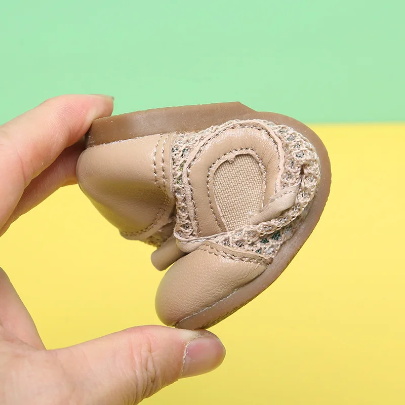 

12-15.5cm Brand Spring Summer Baby Girl Shoes,Mesh Black Beige Breathable Sandals Baby Casual Flats,Hollow Shoes For Children
