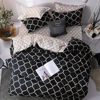 luxury bedding set super king duvet cover sets 3pcs marble single swallow queen size black comforter bed linens stripe
