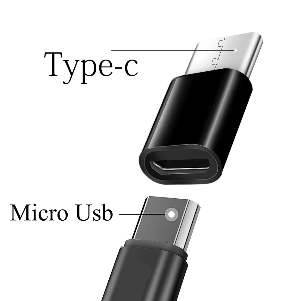 Переходник с Micro USB на Type C для Xiaomi Mi 11 Redmi Note 9 Pro Huawei Poco X3 Samsung Oneplus 8T One Plus 8 7 Nord