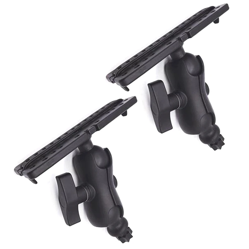 

New-2Pcs шаровое Крепление с эхолотом и универсальной монтажной пластиной, Аксессуары Для Каяка, внутреннее шестигранное основание для больши...