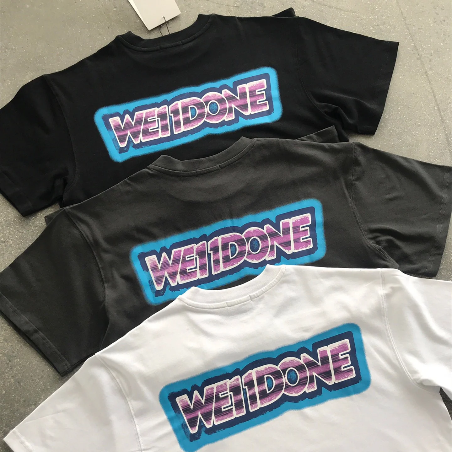 

Уличная брендовая футболка We11done с надписью, футболка большого размера, Мужская футболка, футболки, женская футболка