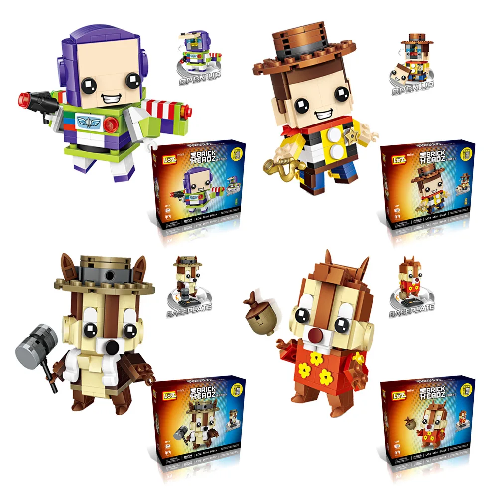 LOZ Toy Story мультипликационные Мини фигурки строительные блоки Buzz lightyear Вуди чип и