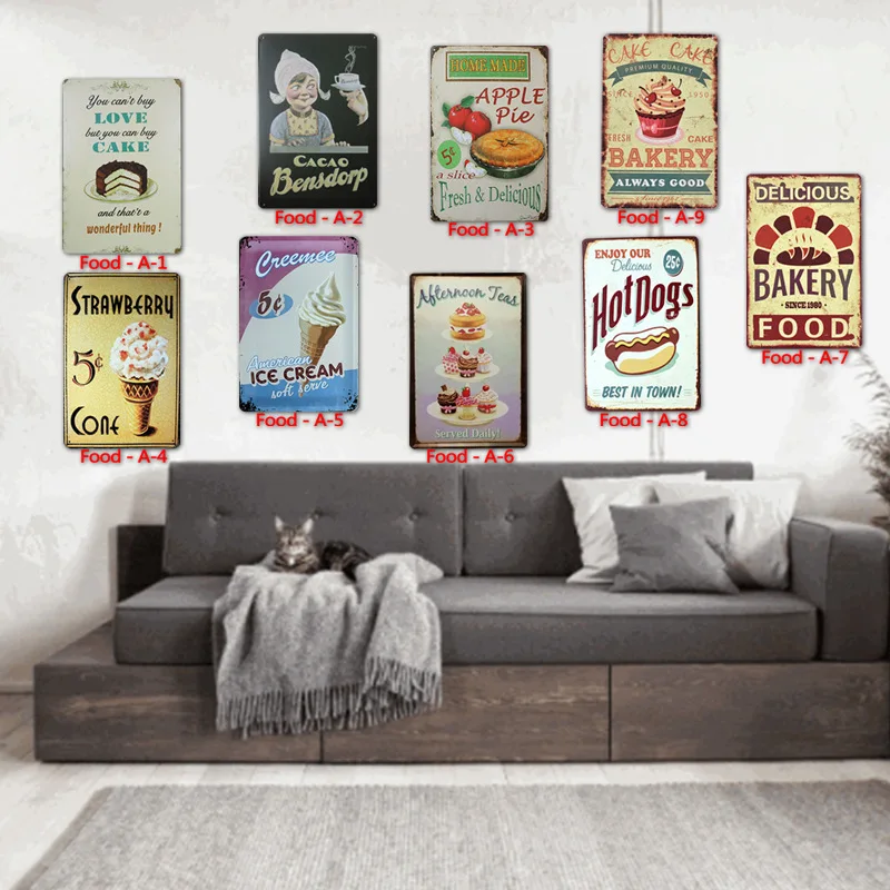 Новые металлические постеры для фаст-фуда оловянные подвески паба бара