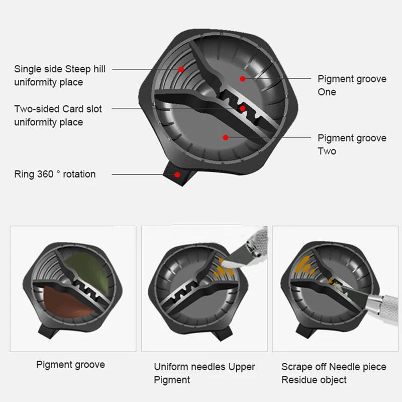 

New 10PCS Microblading Ink Ring Cup Removable Tattoo Plastic Tattoo Ink Cups Permanent Makeup Pigment Container Caps