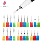 Фрезы для ногтей, вращающиеся на керамический сверло для ногтей градусов, для электрической дрели для маникюра и педикюра