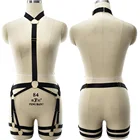 Черный сексуальный бюстгальтер JLX. Портупея для тела, женское нижнее белье, ремень-портупея в стиле панк, женское ровное боди, танцевальная одежда, портупея для тела