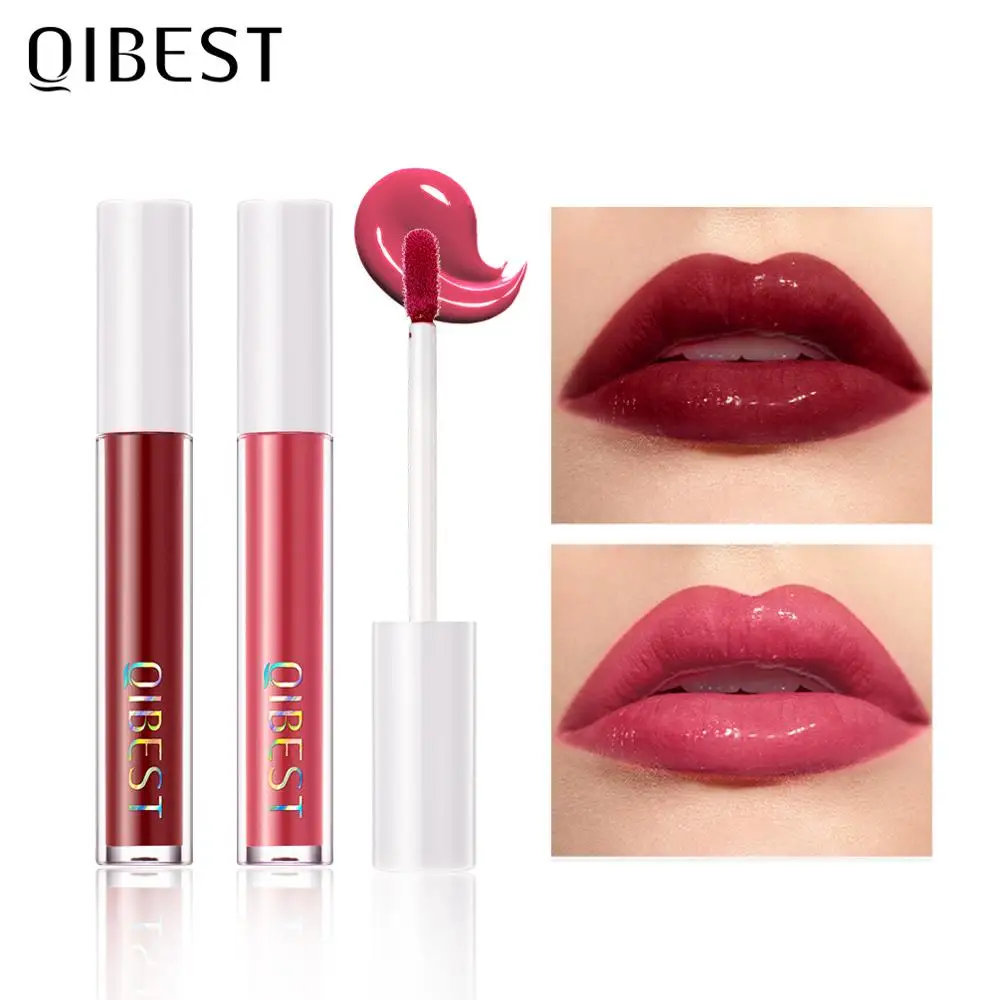 QIBEST Mirror Glass Lip Gloss 8 Colors Smooth Makeup Light Gel Nourish Lipstick Liquid High Shine Moisturizing Lipgloss |
