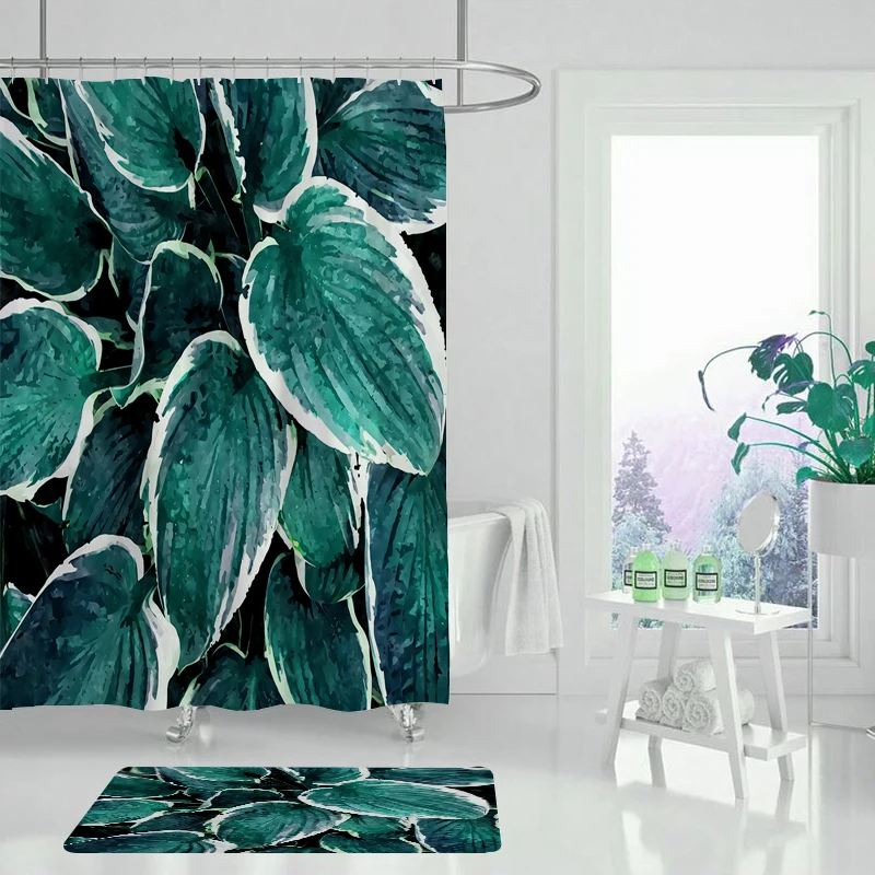 Занавеска для душа с цветами розы занавеска ванной из водонепроницаемого