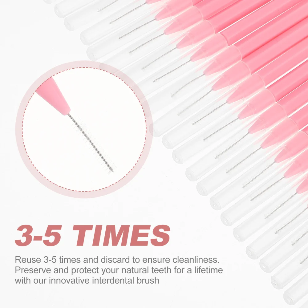 

30pcs Portable Tooth Floss Pick Interdental Brushes Care Cleaning Brushes