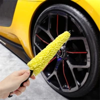 car wheel brush plastic handle vehicle cleaning brush wheel rims tire washing brush auto scrub brush car wash sponges tools