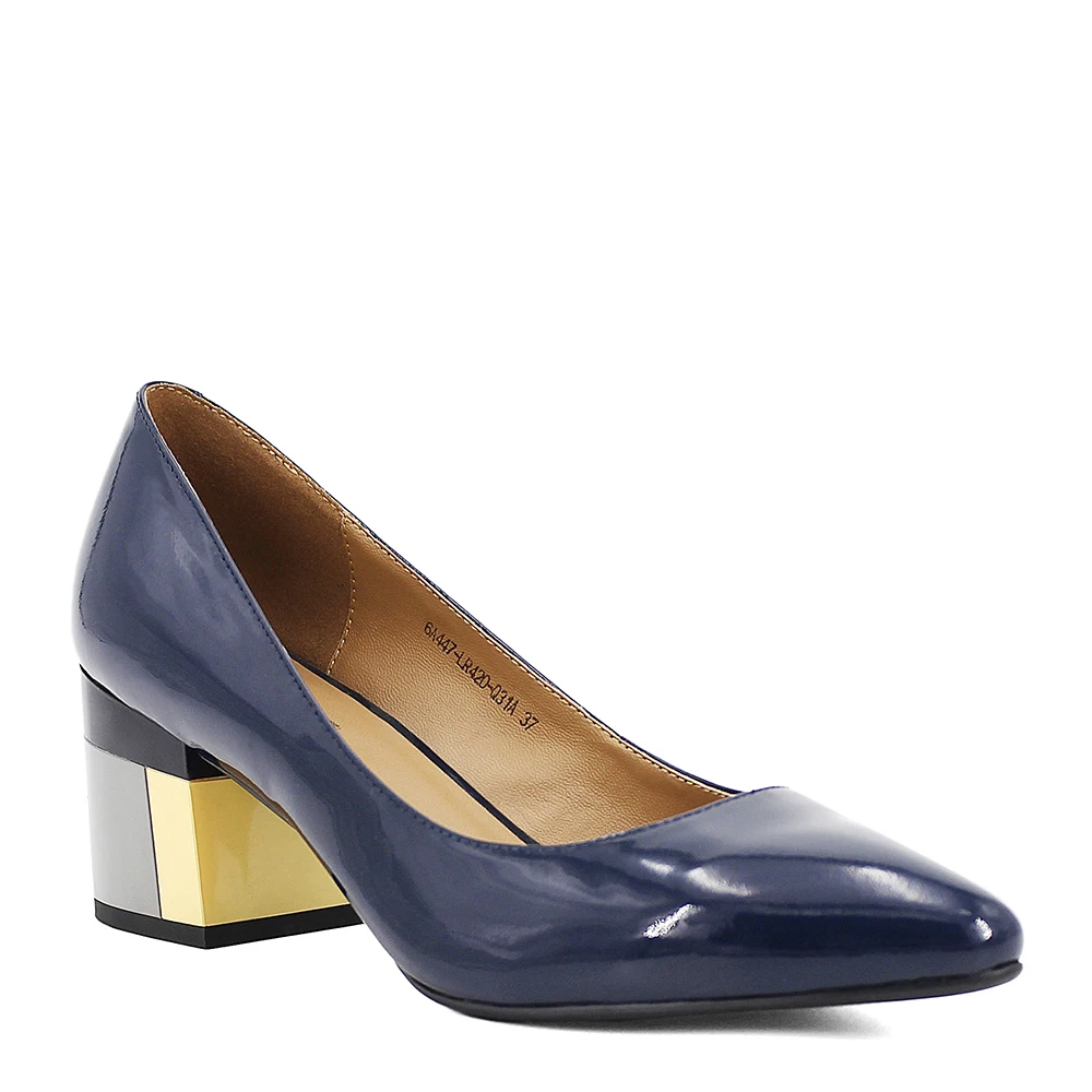 SOPHITINA/ Хит продажи 2019 г. Элегантные женские туфли из лакированной кожи на среднем и толстом каблуке. Модная