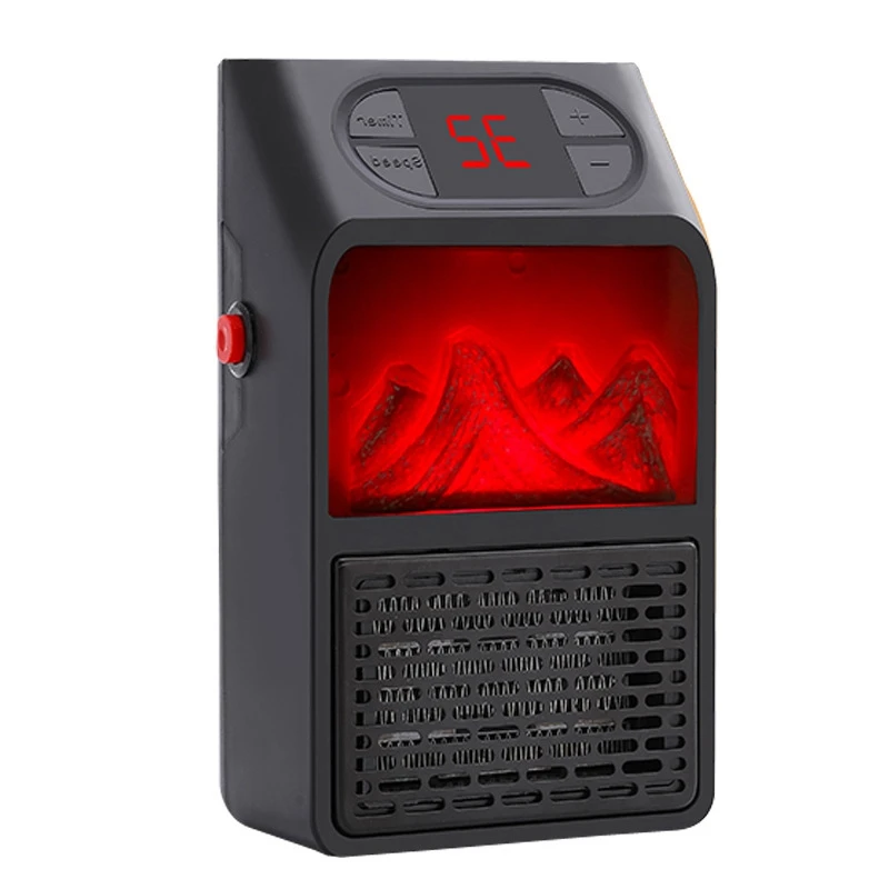 Электрический Настенный мини обогреватель с эффектом пламени штепсельная вилка