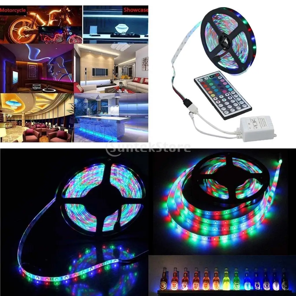

RGB LED Strip Light 3528 SMD USB Changing Colorful LED Strip For Car Bar Bedroom