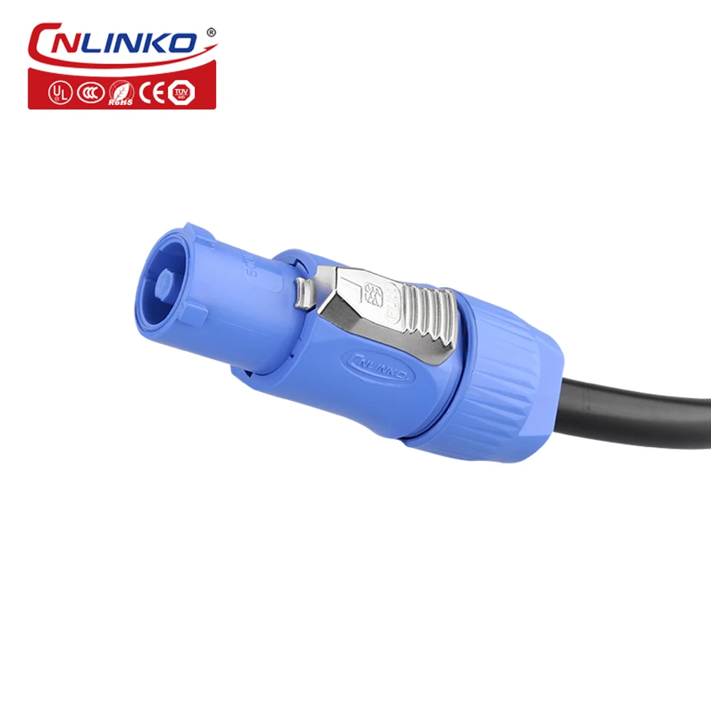 3 Pin Led освещение IP65 вилка и розетка наружный мужской женский кабель питания