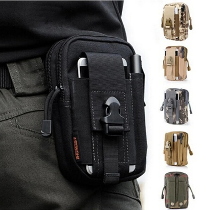 

Men Waist Bag Canvas Fanny Pack Belt Phone Drop Leg Bags Military Zipper Waterproof Phone Waist Packs 6.8 Inch Cellphone Bum Bag