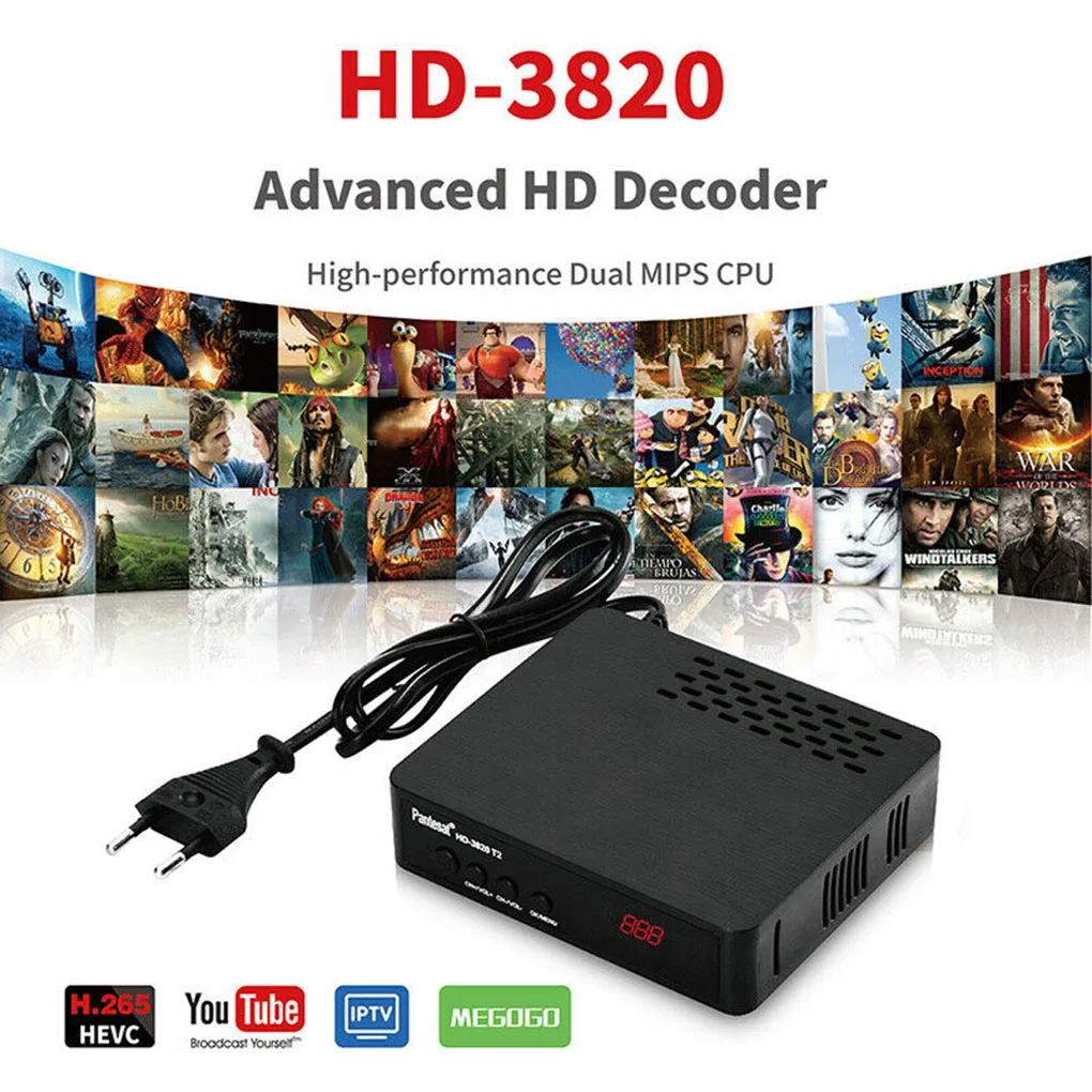 DVB T2 Wifi телеприставка поддержка HD 1080P потокового медиаплеера ТВ приставка с