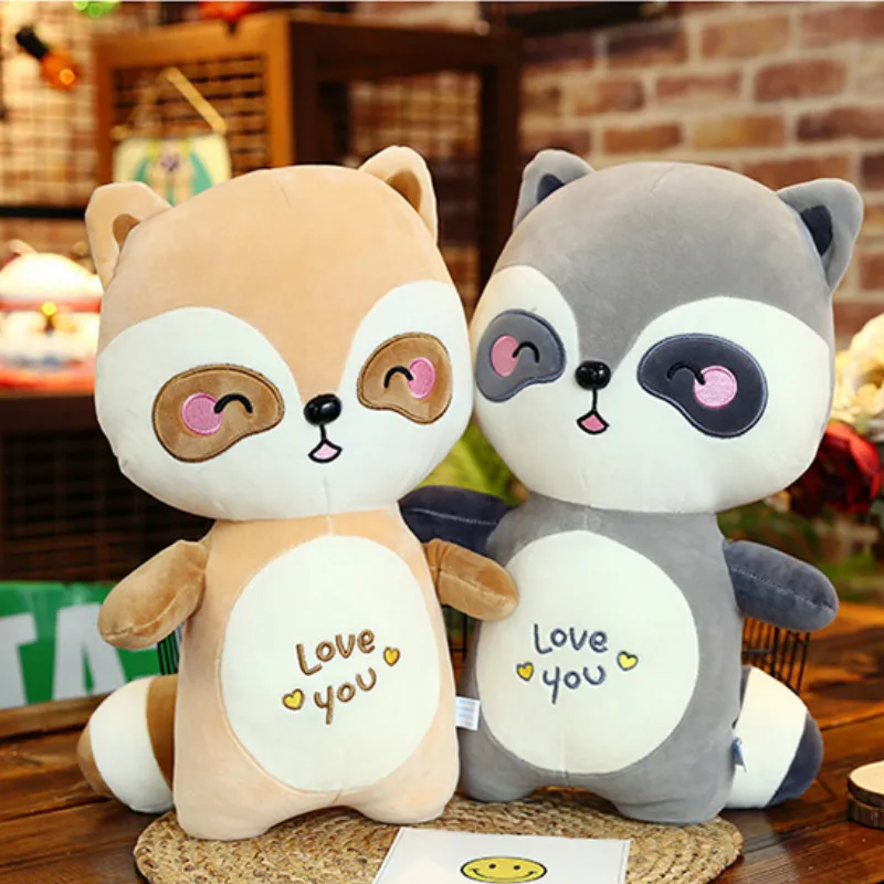 Симпатичная детская подушка енот мягкие игрушки животные для сна Детская кукла