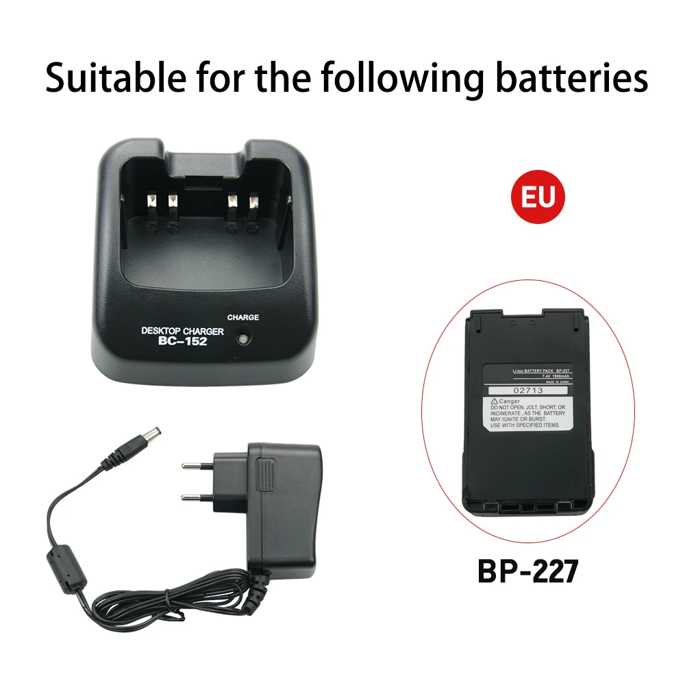 10Pcs BC-152 Rapid Quick Li-Ion Battery Charger for ICOM F3101 F3011 M88 T70 F60V F60 F50V F50 A14 Radio