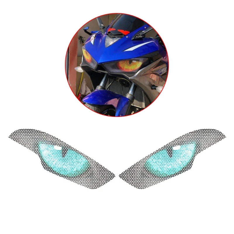 

Motorcycle 3D Front Fairing Headlight Sticker Guard For Y-amah YZF-R3 YZF-R25 H8WE