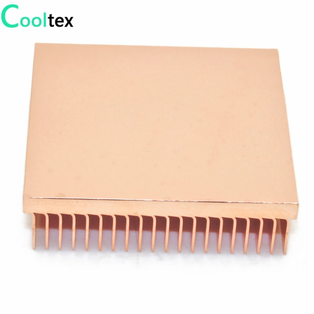 Специальное предложение) Чистый медный радиатор 40x40x10 мм Skiving Fin DIY радиатор для электронного чипа светодиодный IC охлаждающий охладитель
