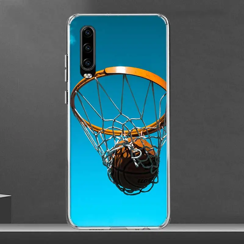 Чехол для телефона с баскетбольной корзиной Huawei P30 P20 P40 P50 P10 Mate 40 30 10 20 Lite Pro