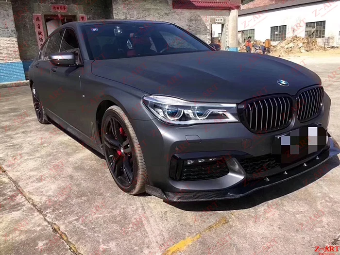 Z ART углеродное волокно передний спойлер для BMW 7 G11 G12 передняя губа ДЛЯ серий 2015 2018